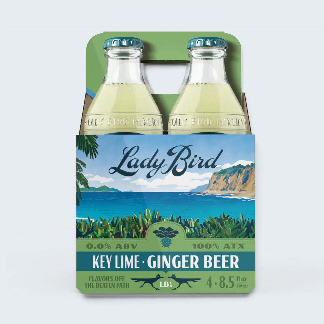 Lady Bird Key Lime Ginger Beer (250 ml) 4Pk Bottles