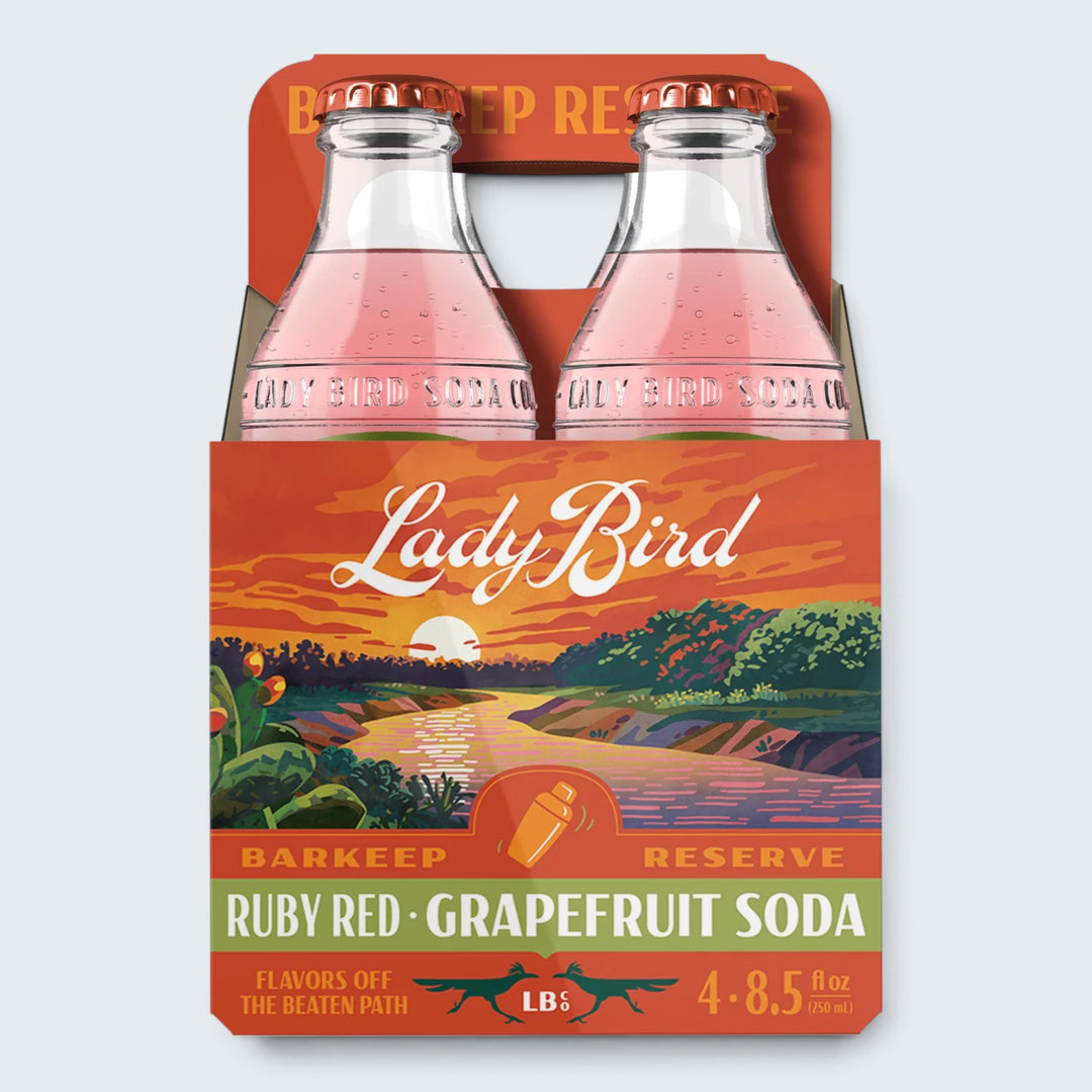 Lady Bird Ruby Red Grapefruit (8.5 Oz) 4Pk Bottle