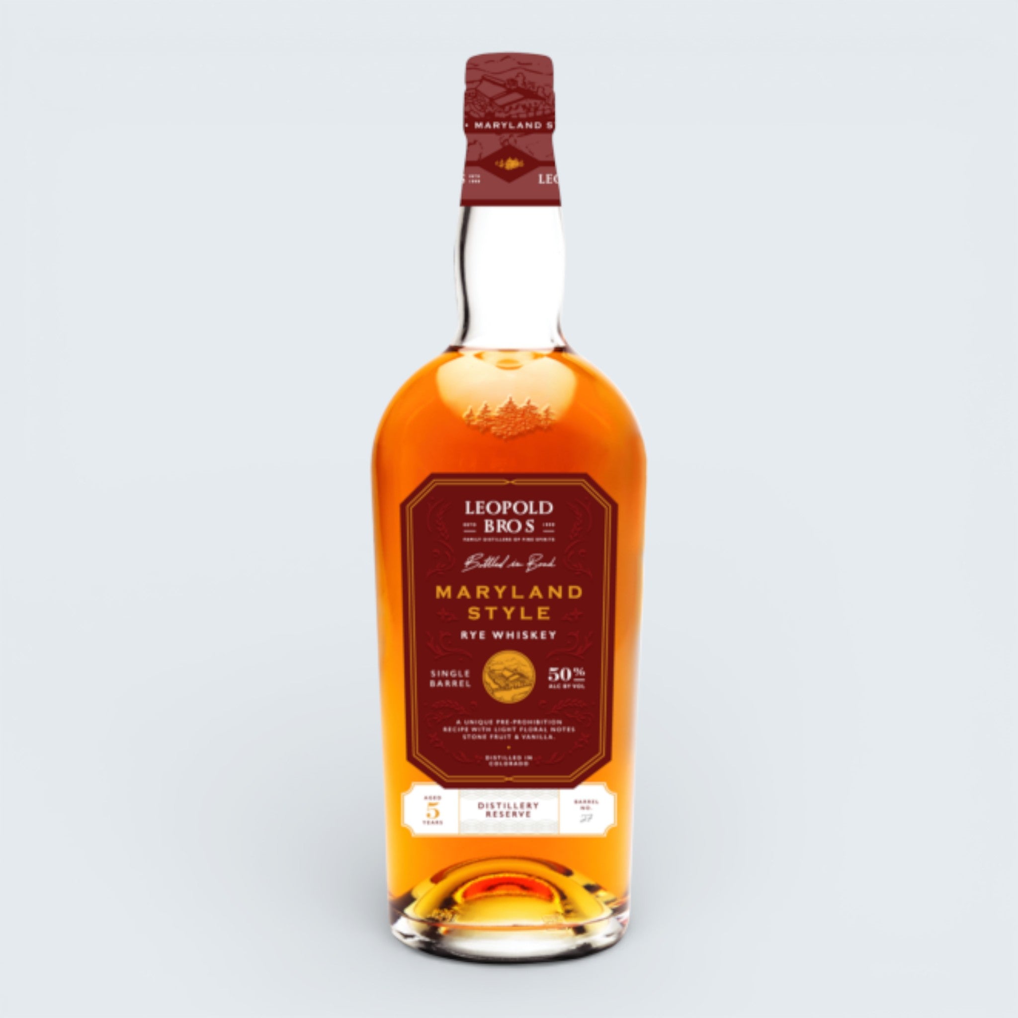 Leopold Bros Maryland Style Rye Single Barrel 5 Year (750ml) – Pogos ...