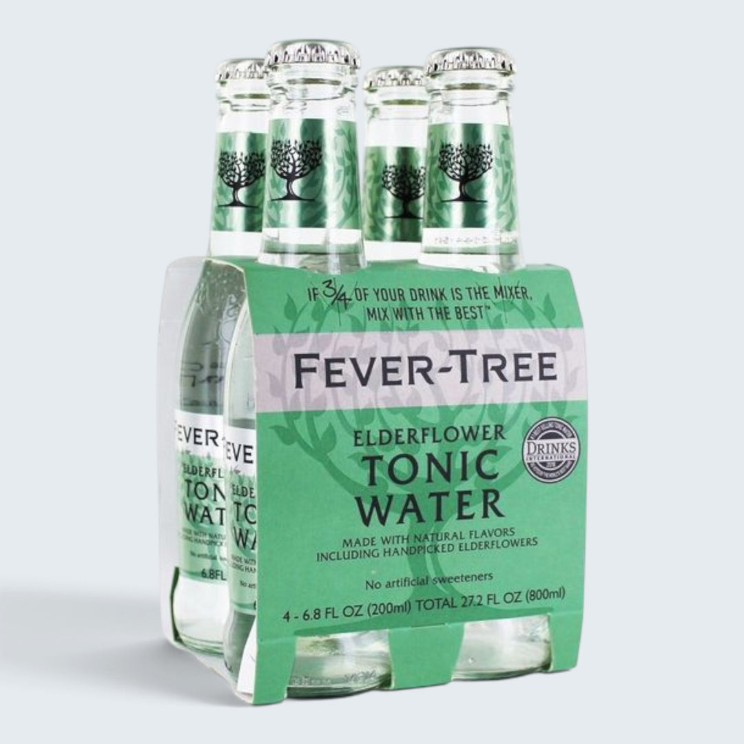 Fever Tree Elderflower Tonic (200ml) 4Pk Bottles