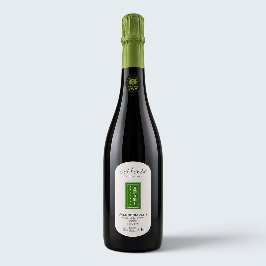 Adami Prosecco Sur Lieviti Col Fondo Brut Nature Valdobbiadene Prosecco Superiore 2019 (750ml)