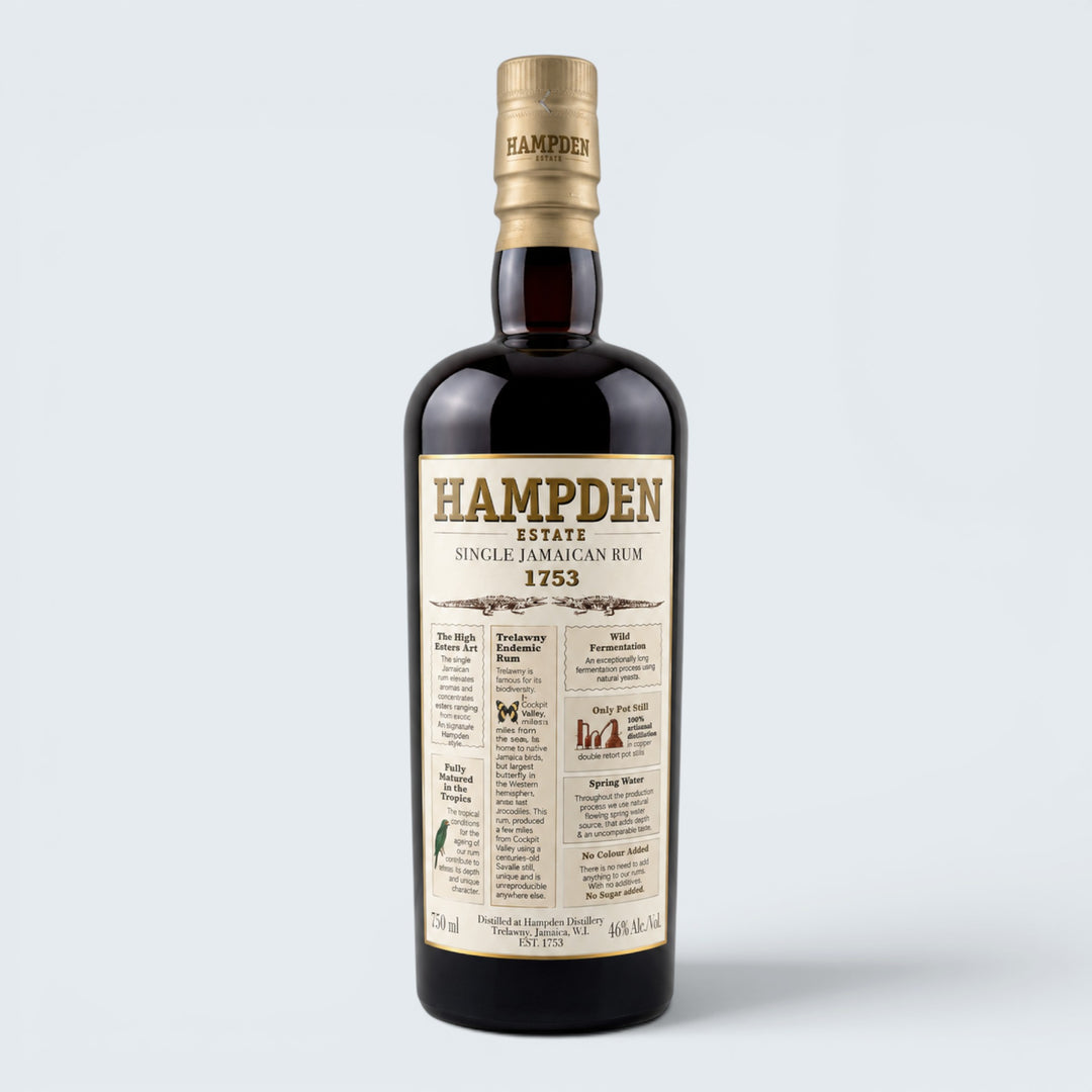 Hampden Estate Single Jamaican 1753 Rum (750ml)