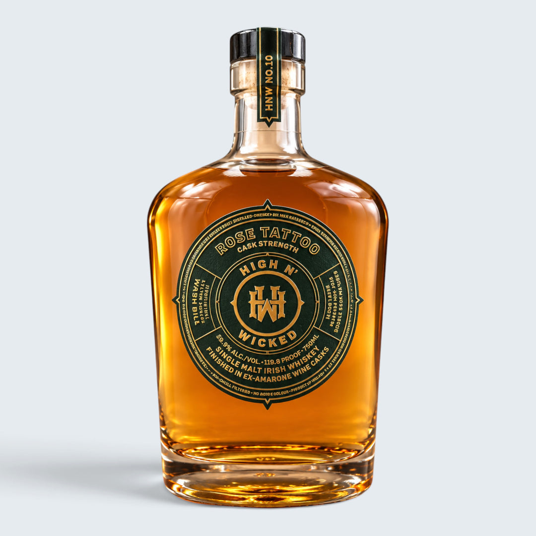 High N Wicked Rose Tattoo Single Malt Irish Whiskey (750ml)