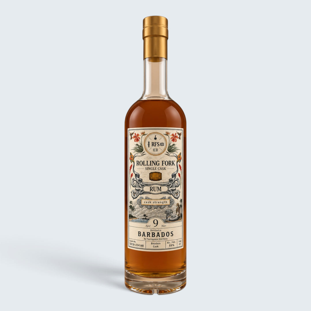 Rolling Fork 9 Year Single Cask Barbados Rum (750ml)