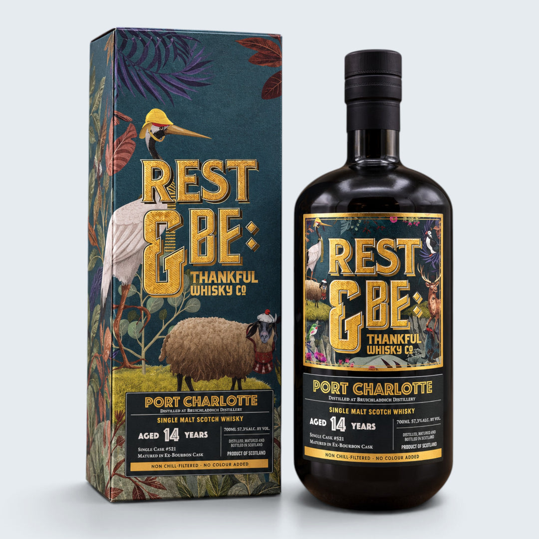Rest and Be Thankful Port Charlotte 2009 14 Year Cask 512 Single Malt Scotch (700ml)