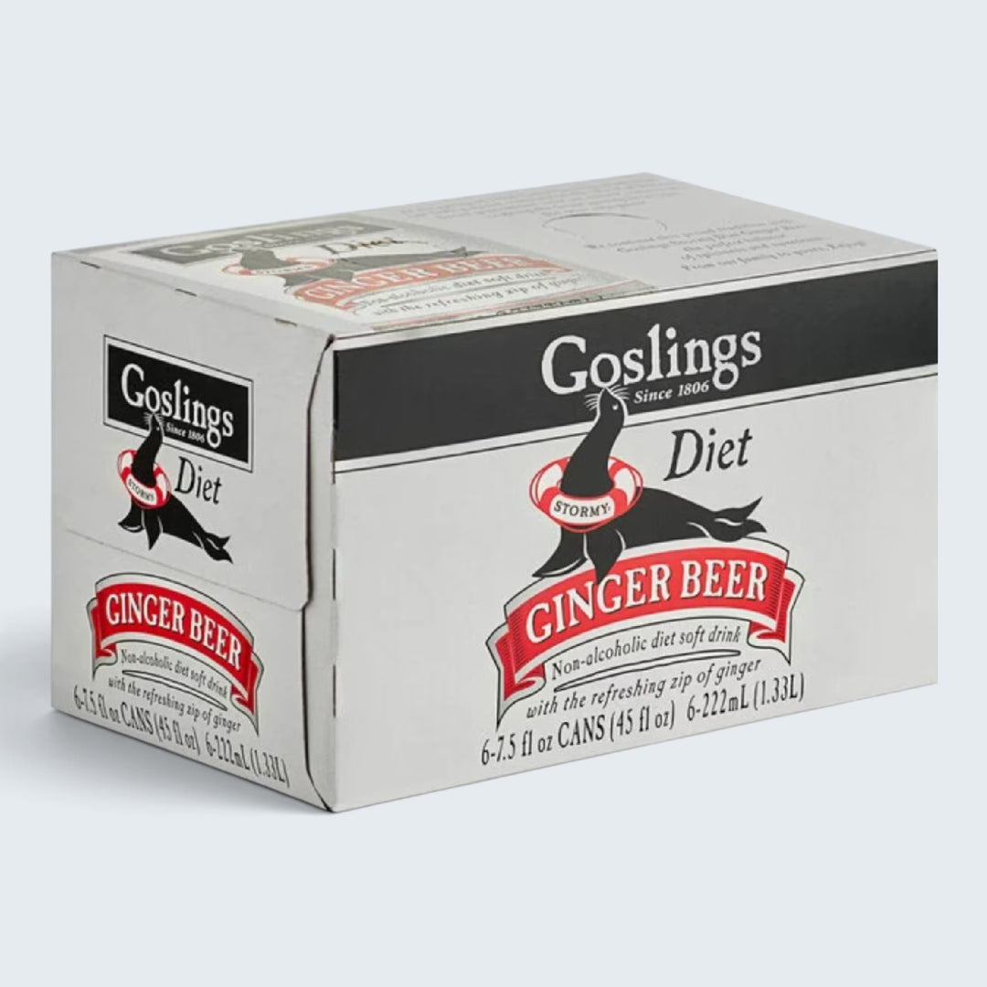 Goslings Diet Ginger Beer (12 Oz) 6Pk Can