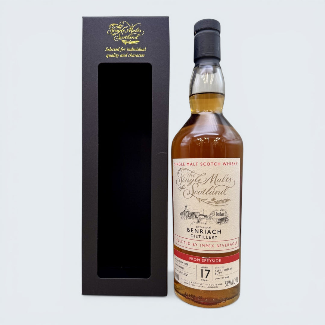 The Single Malts of Scotland Benriach 17 Year Single Cask Scotch Whisky (700ml)