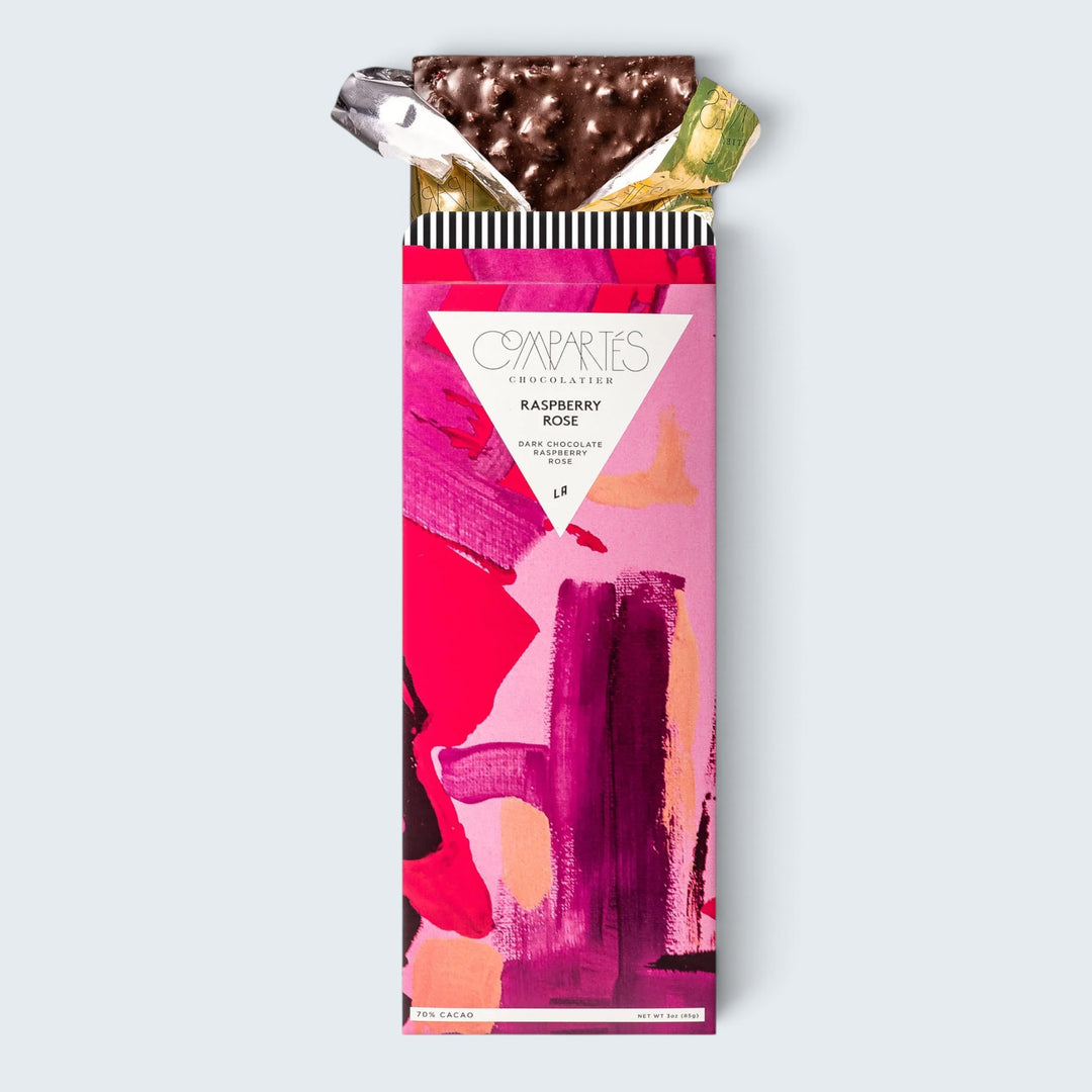 Compartes Raspberry Rose Chocolate Bar