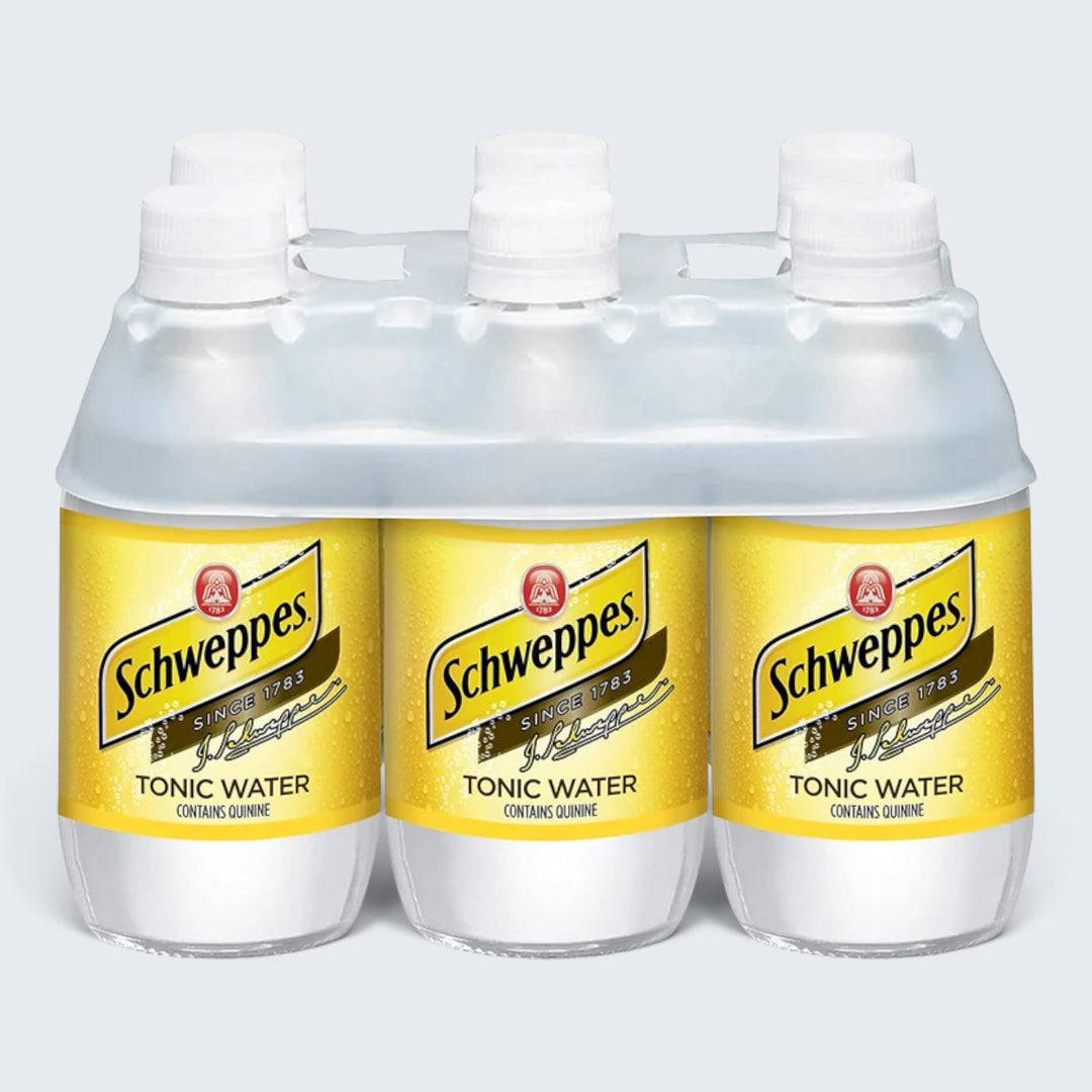 Schweppes Tonic (10 Oz) 6Pk Bottles Glass