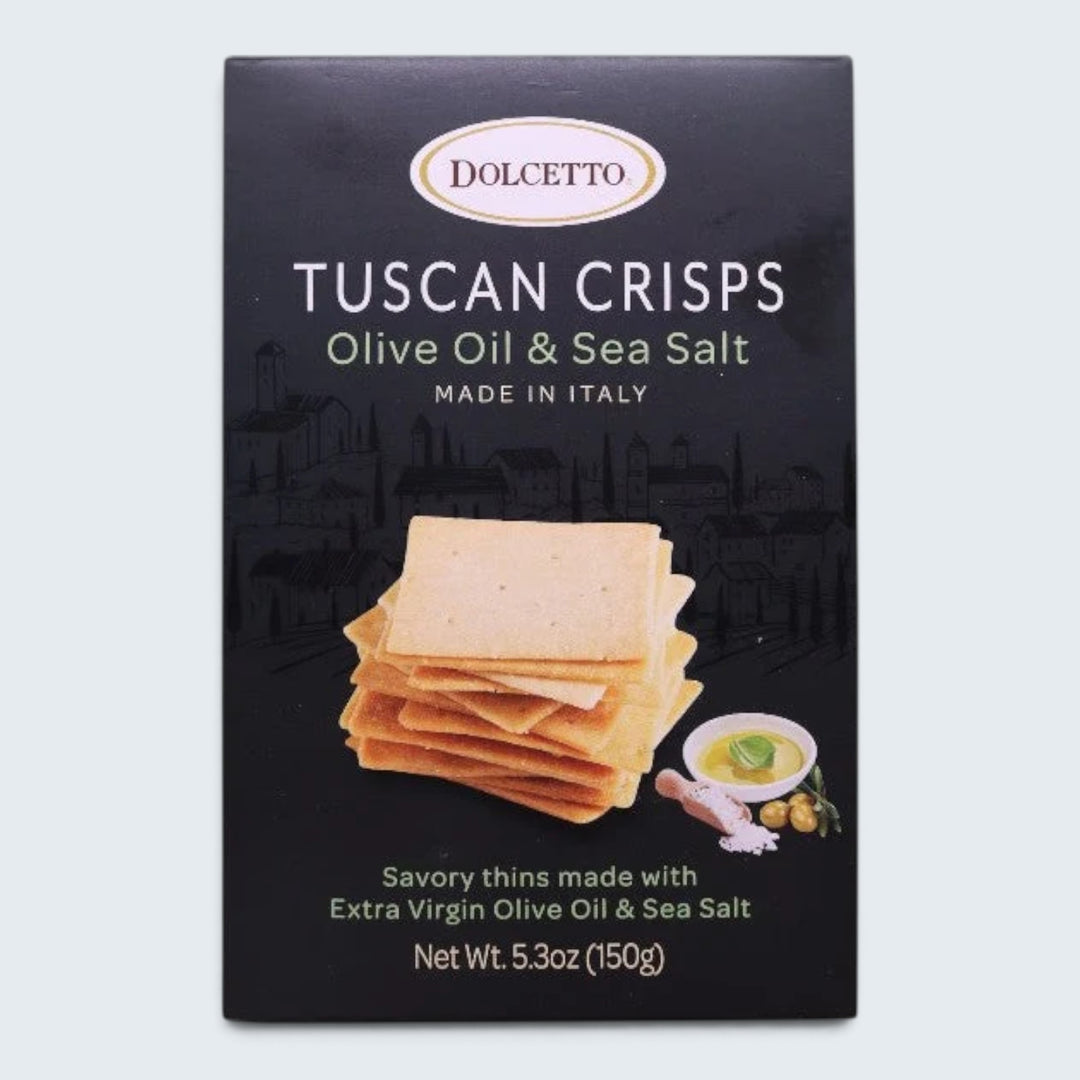 Dolcetto Tuscan Crisps Olive Oil & Sea Salt (5.3 Oz)