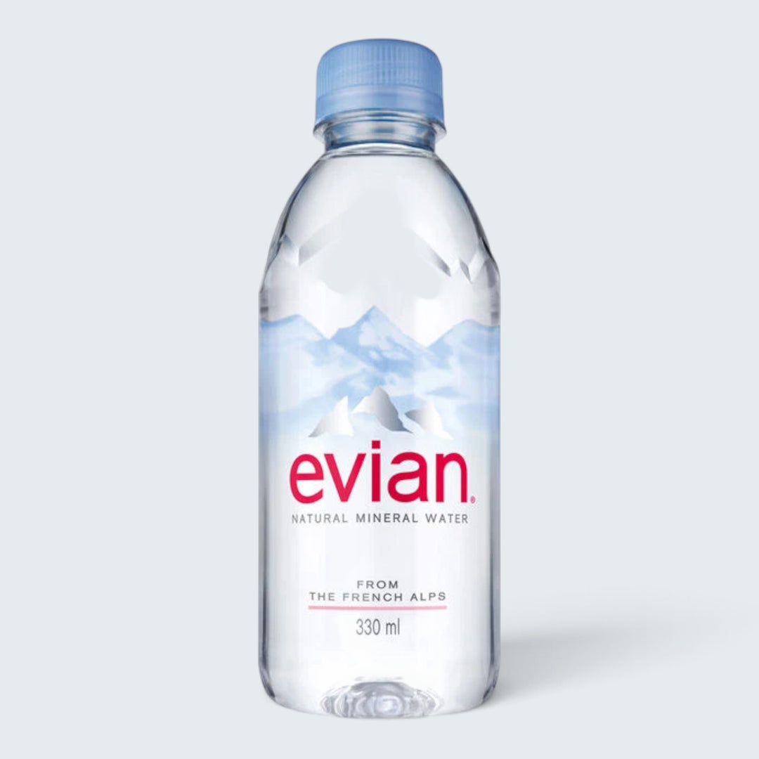 Evian Nat Spring Water (330 ml) Plastic Bottle Single