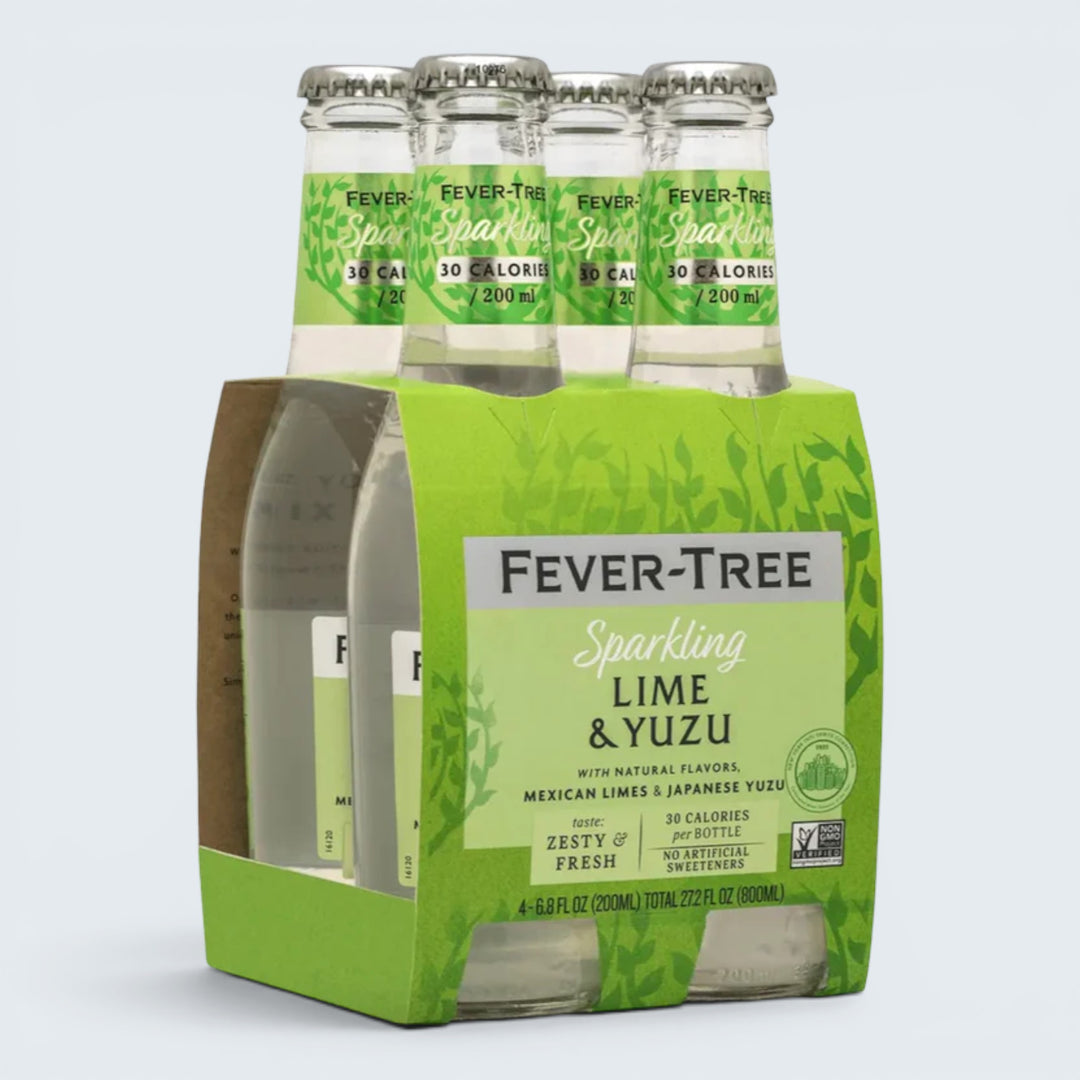 Fever Tree Sparkling Lime Yuzu (200ml) 4Pk Bottles