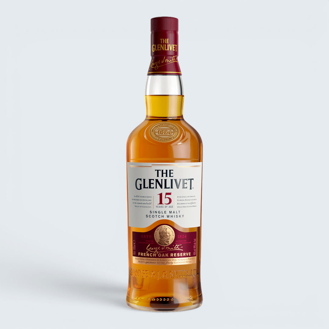 The Glenlivet 15 Year French Oak Single Malt Scotch Whisky (750ml)