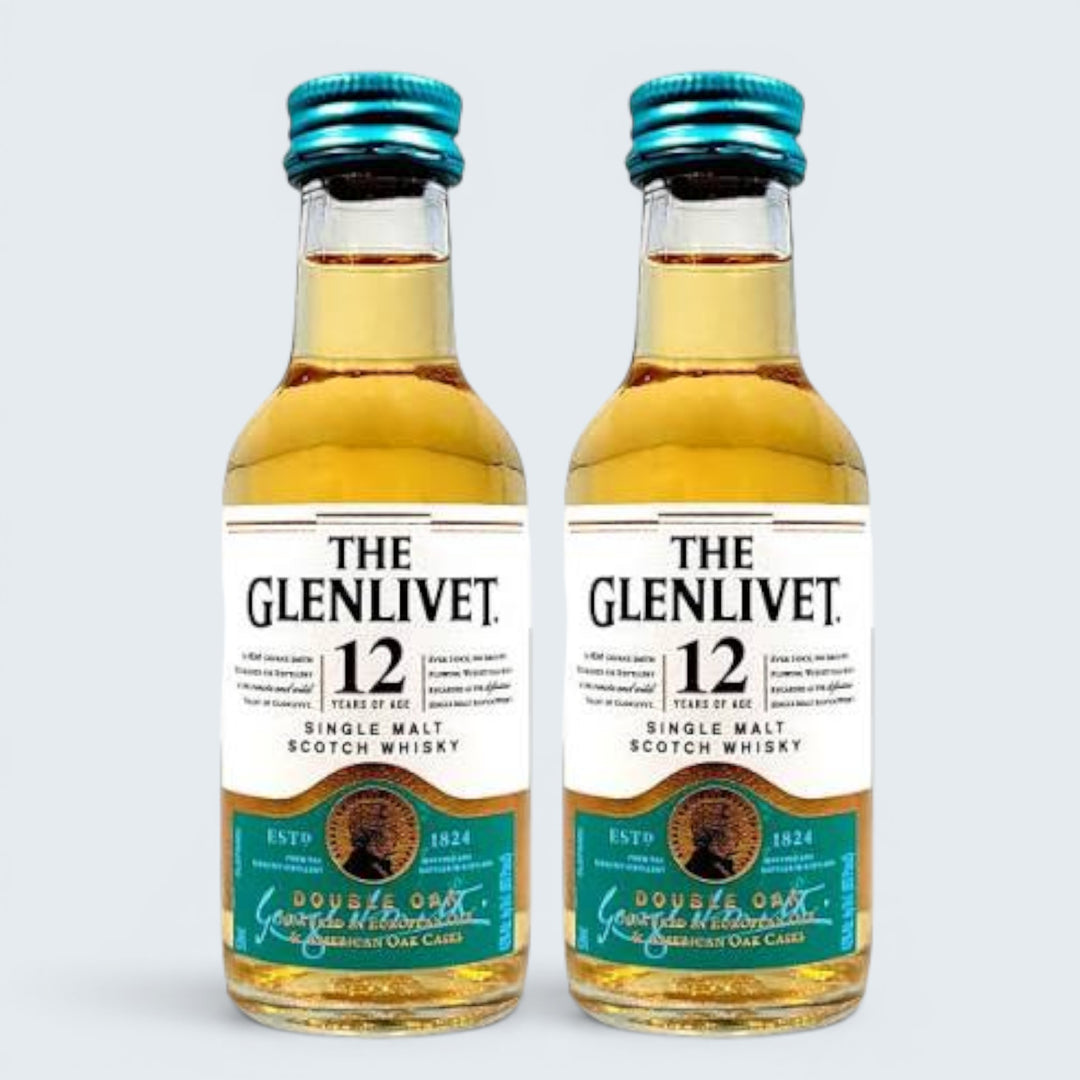 The Glenlivet 12 Year Single Malt Scotch Speyside 2pk (50ml)