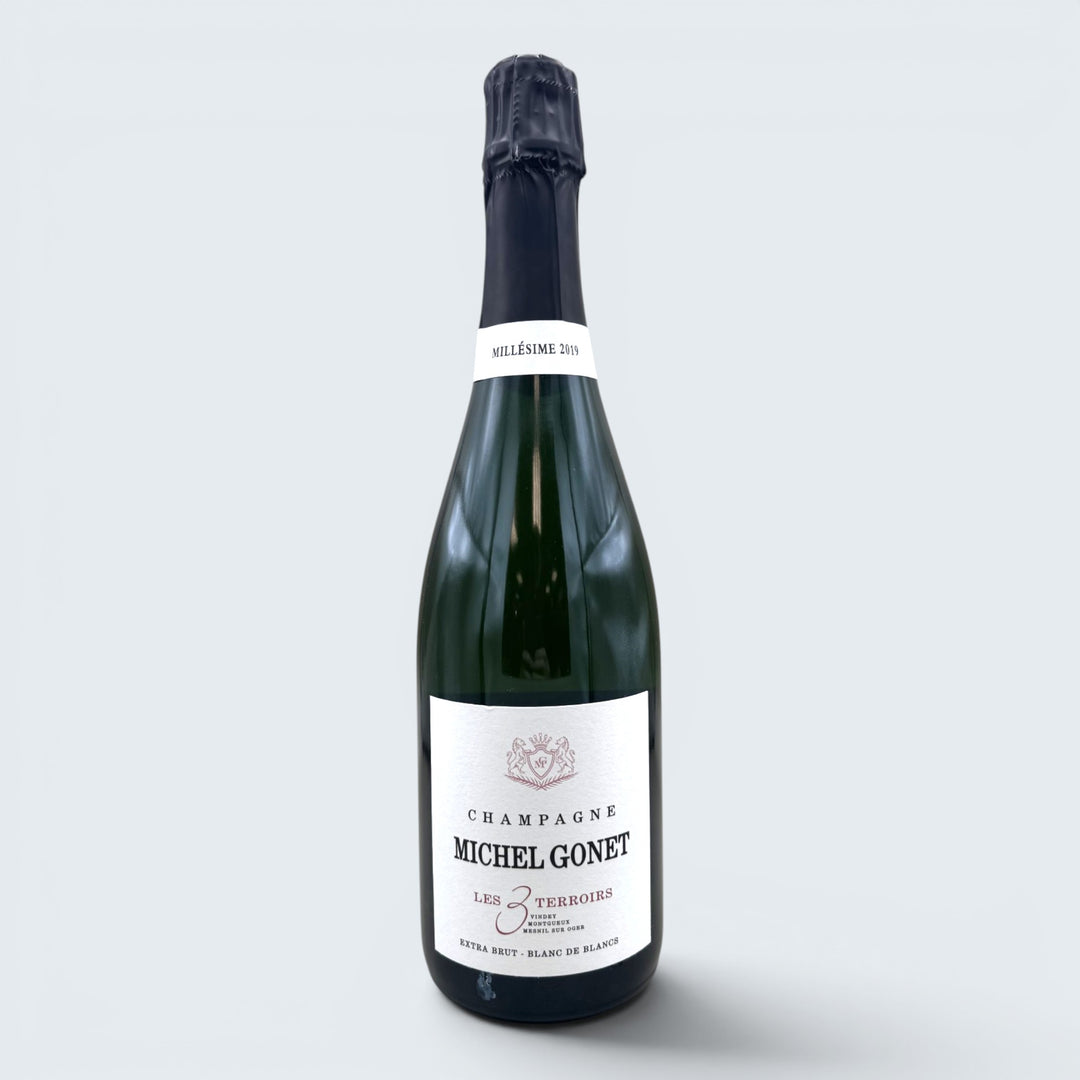 Michel Gonet Les 3 Terroirs Blanc de Blancs Extra Brut 2019 (750ml)