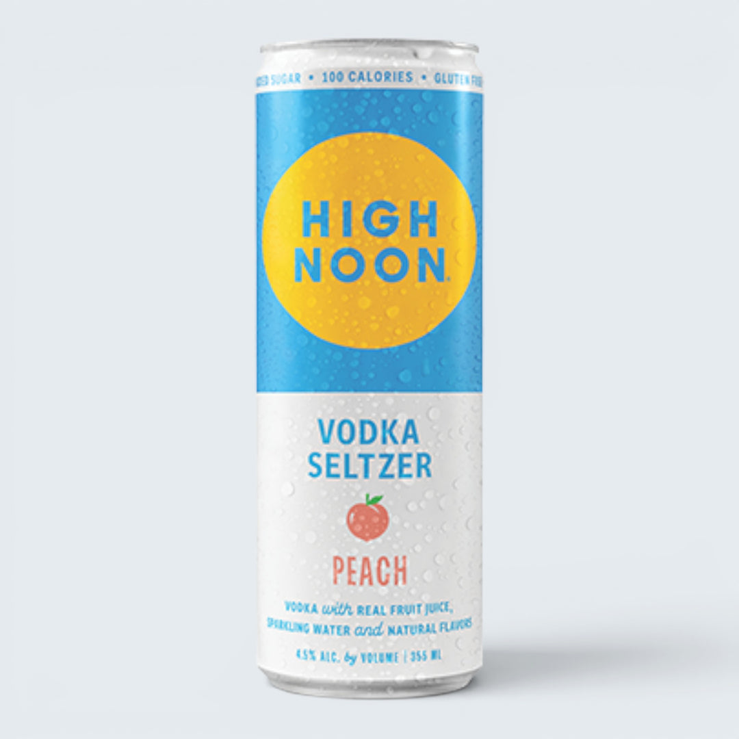 High Noon Peach Vodka Seltzer (12oz) 4Pk Cans