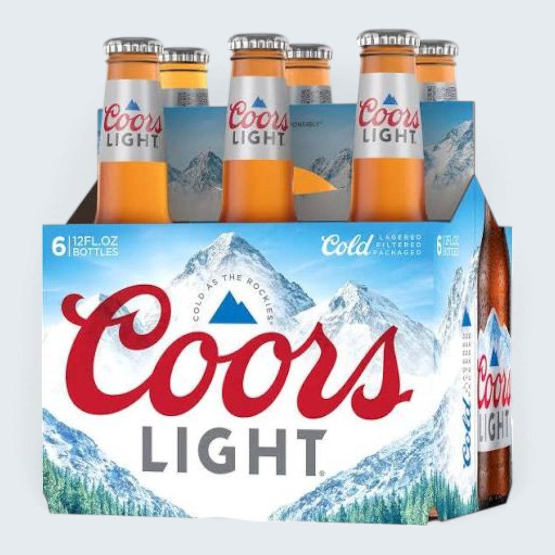 Coors Light (12 Oz) 6Pk Bottles