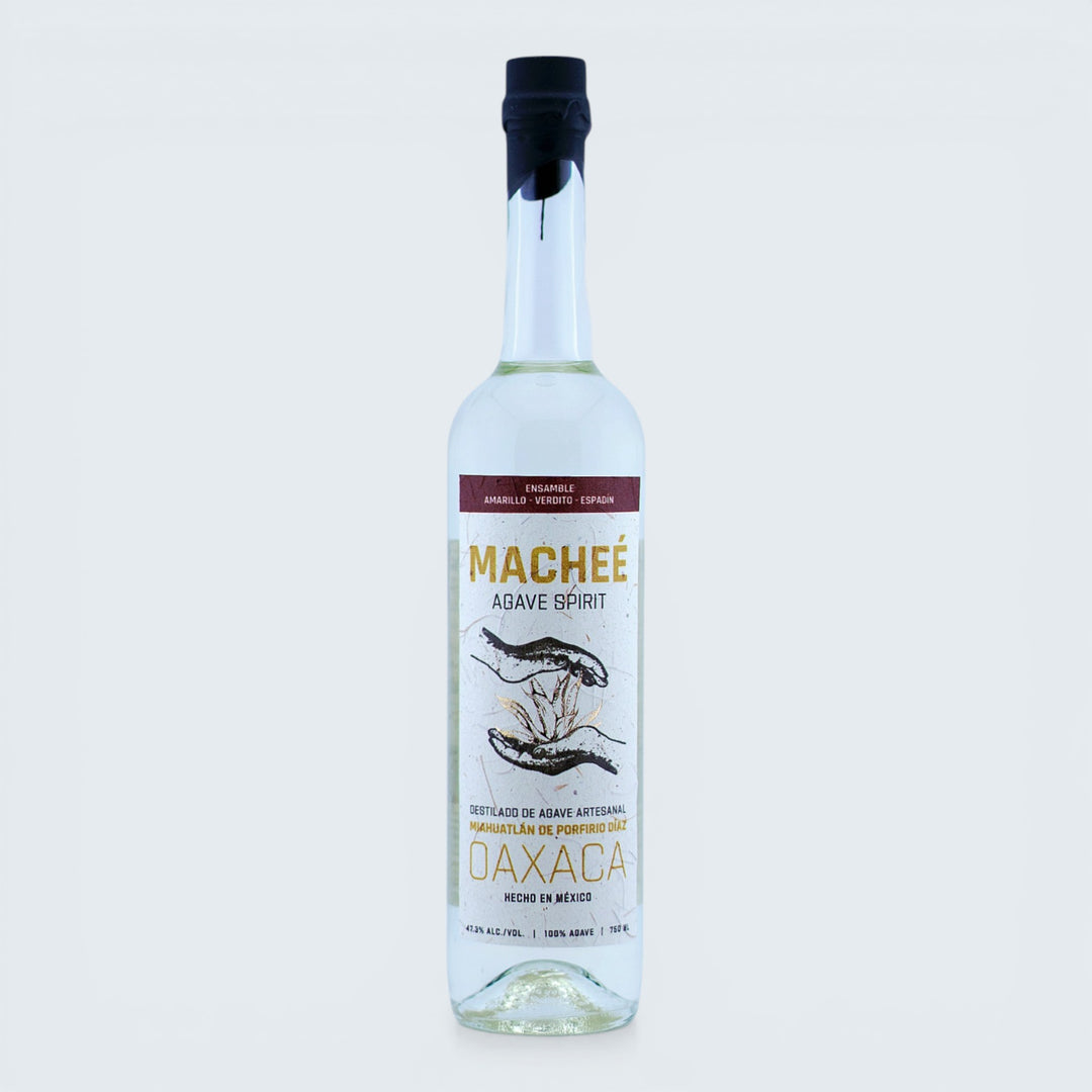 Machee Destilado de Agave Ensamble Amarillo Verdito Espadin (750ml)