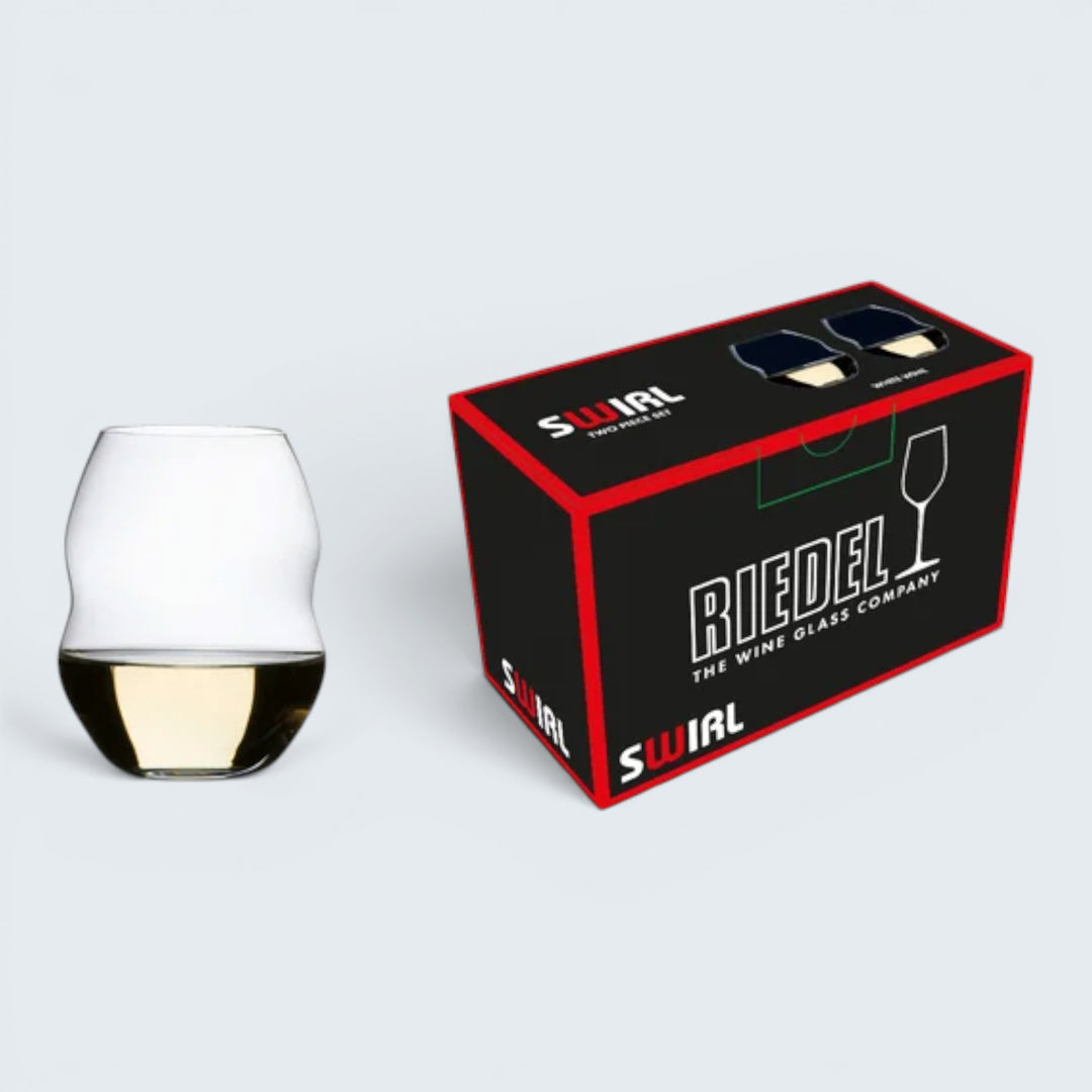 Riedel Swirl White Wine 2pk Stemless Glasses