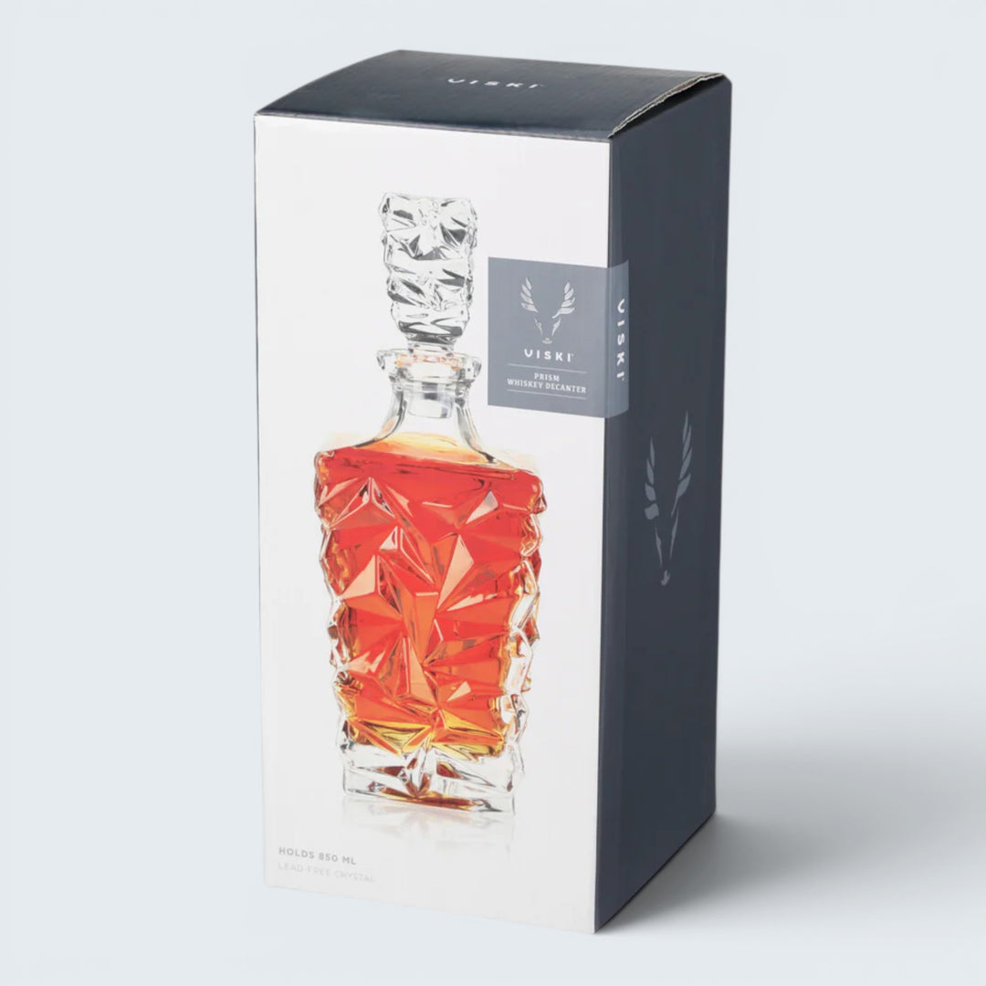 Viski Prism Crystal Whiskey Decanter (850ml)