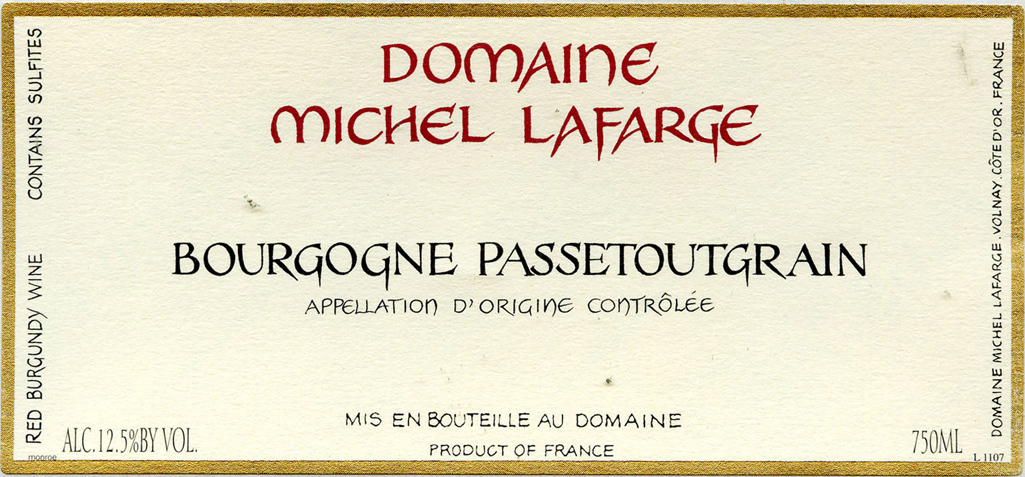 Michel Lafarge - Bourgogne Passetoutgrain 2021 (750ml)