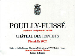 Chteau des Rontets - Pouilly-Fuiss Pierrefolle 2021 (750ml)