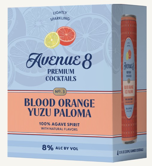 Avenue 8 Cocktails - Blood Orange Yuzu Paloma 0 (750)