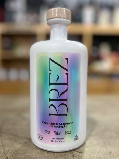 Brez - 75mg THC 150mg CBD + Lion's Mane 750ml Bottle 0