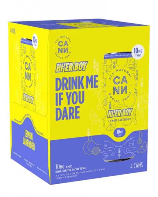Cann - 10mg Lemon Lavender Hier Boy 12oz 4pk Cans 0