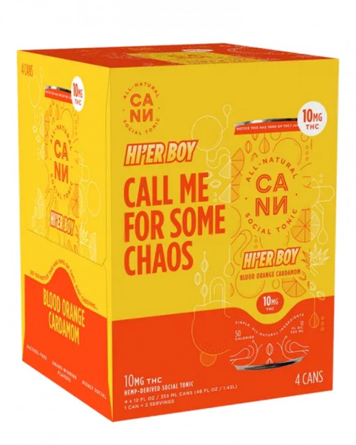 Cann - 10mg THC Blood Orange Cardamom Hier Boy 12oz 4pk Cans 0