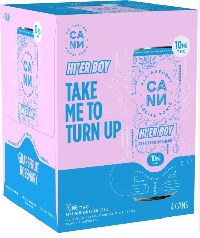 Cann - 10mg THC Grapefruit Rosemary Hier Boy 12oz 4pk Cans 0