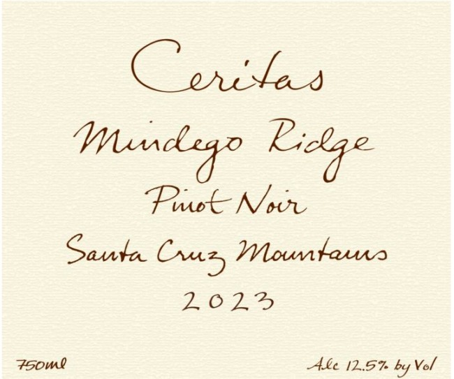 Ceritas - Pinot Noir Mindego Ridge 2023 (750)