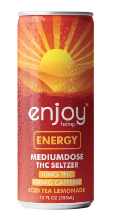 Enjoy Energy - 10mg THC + 100mg Caffeine Iced Tea Lemonade 12OZ 4PK Cans