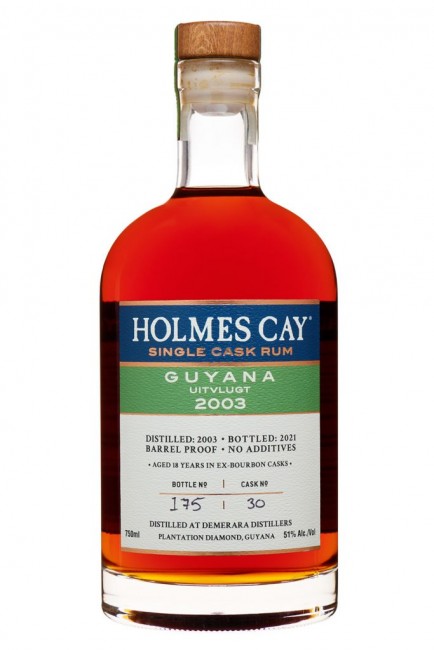 Holmes Cay - Guyana Uitvlugt 2003 Rum (750)