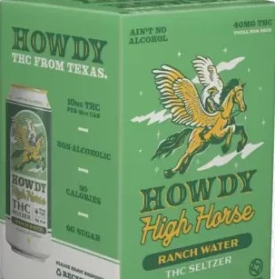 Howdy - 10mg High Horse Ranch Water 16oz 4 Pack Cans 0