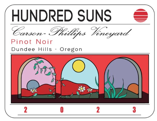 Hundred Suns - Pinot Noir Carson Phillips Vineyard 2023 (750)