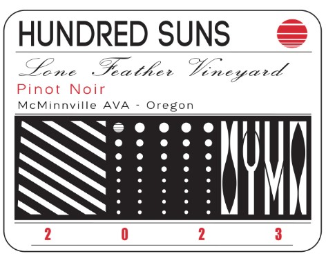 Hundred Suns - Pinot Noir Lone Feather 2023 (750)