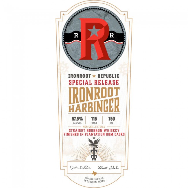 Ironroot Whiskey - Harbinger Plantation Rum Casks 0 (750)