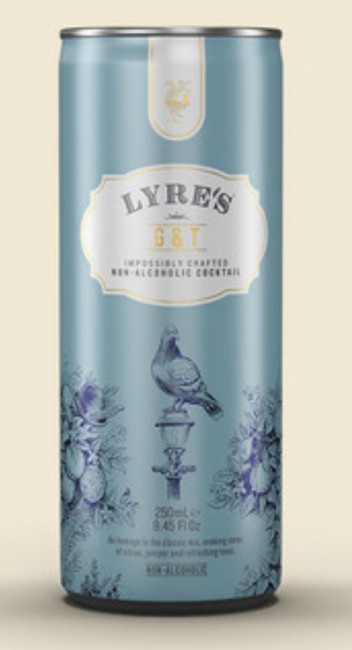 Lyres - Non-Alcholic Gin and Tonic (Four Pack 250ml cans) (250ml) (250ml)