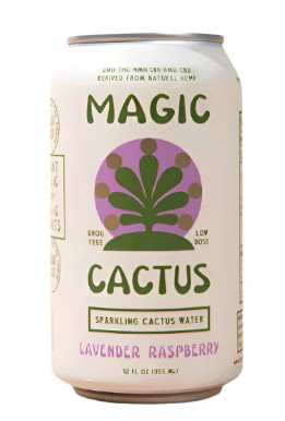 Magic Cactus - 2mg THC + 4mg CBG+ 6mg CBD Lavender Raspberry 12oz 4 Pack Cans 0