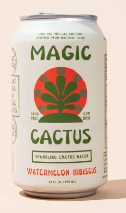 Magic Cactus - 2mg THC + 4mg CBG+ 6mg CBD Watermelon Hibiscus 12oz 4 Pack Cans 0