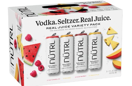 Nutrl - Vodka Seltzer Real Juice Variety Pack (8 pack 12oz cans)