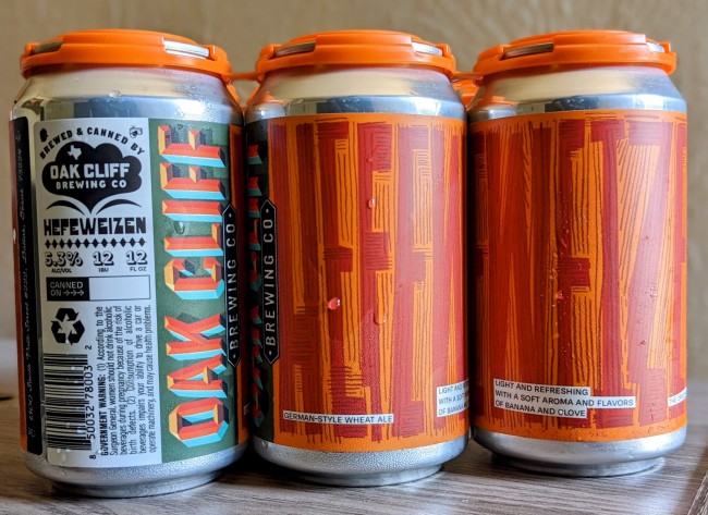 Oak Cliff - Hefeweizen (6 pack 12oz cans) (6 pack 12oz cans)