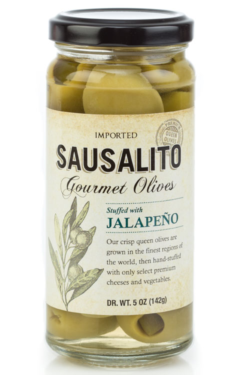 Sausalito Gourmet Foods - Jalapeno Stuffed Olives (5oz) Jar 0