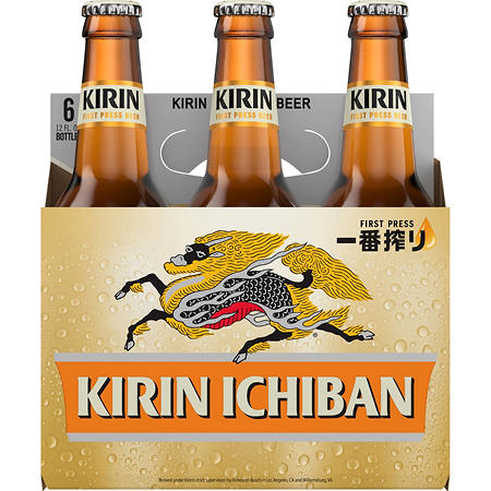 Kirin Ichiban -  (6 Pack) (12oz bottles) (12oz bottles)
