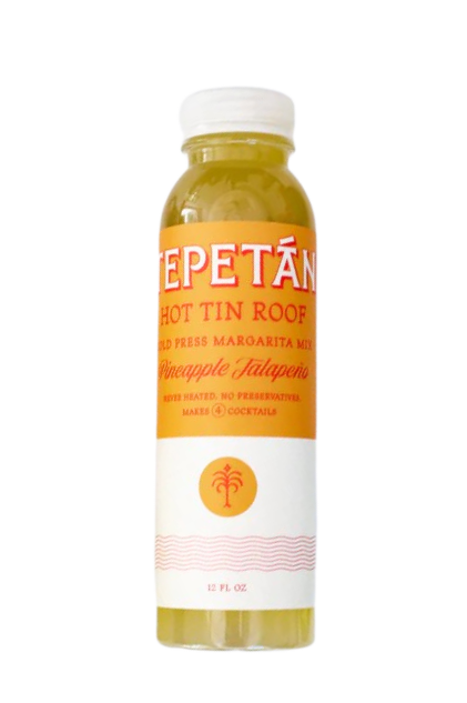 Tepetan Cold Press Cocktail Mixers - Pineapple Jalapeno Hot Tin Roof 12 ounce 0