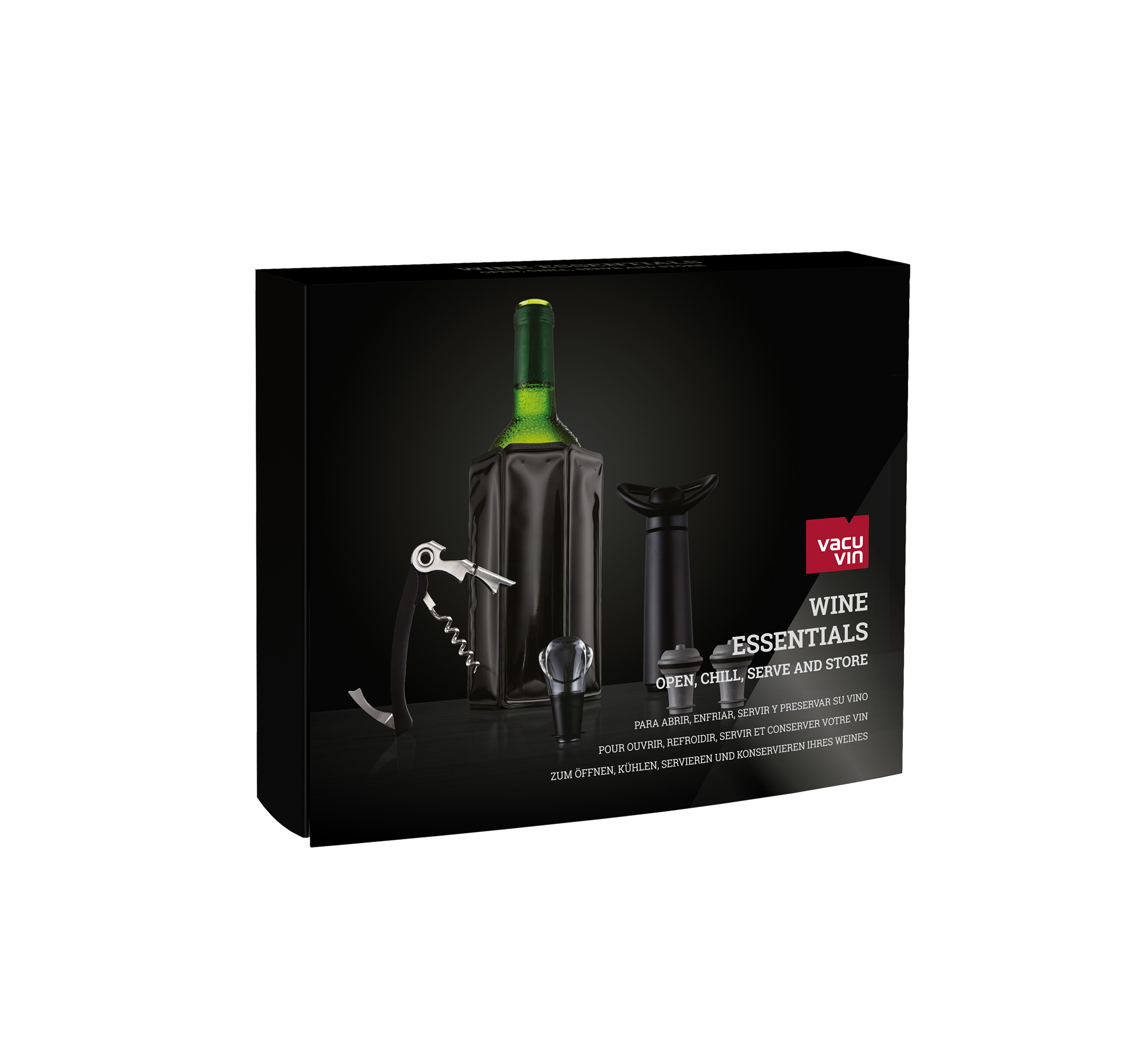 Vacuvin - Wine Essentials Gift Set Black 0