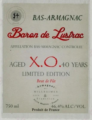 Baron Lustrac - 40 Year XO (750ml) (750ml)