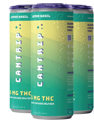 Cantrip - 5mg THC Lemon Basil Seltzer 4pk 12oz cans 0