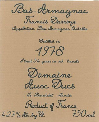 Darroze - Aux Ducs Bourdalat '78 0 (750)